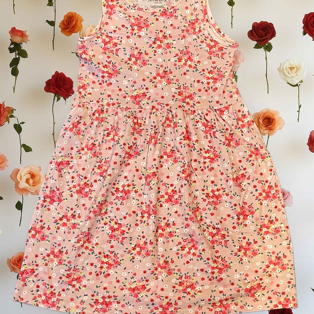H&M Pink Floral Kids Dress